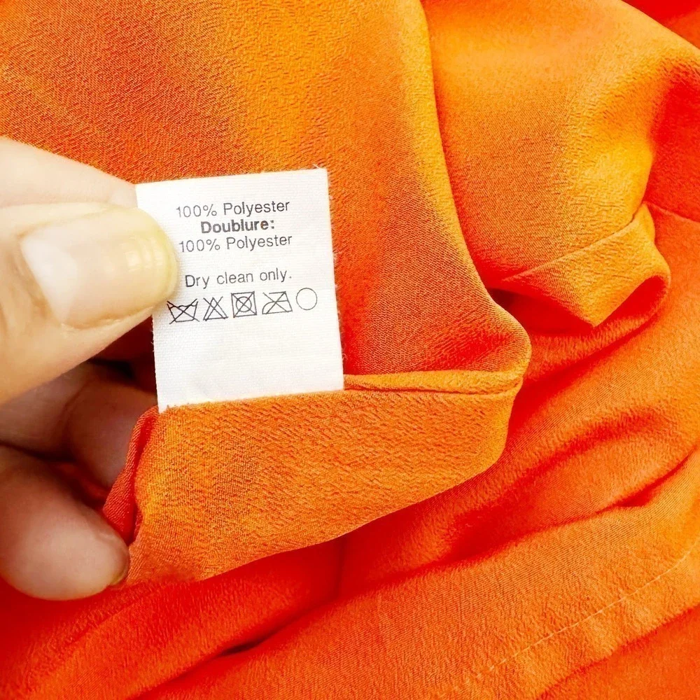 J. Crew Ruched Detail Pencil Skirt Orange Size 8 Mint